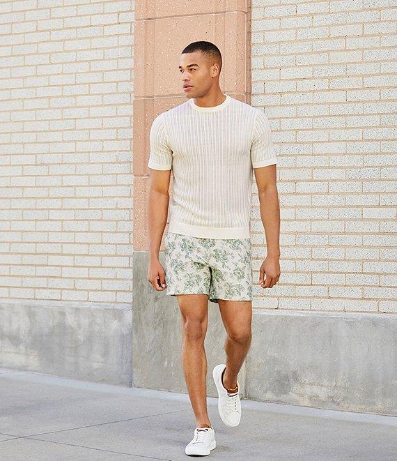 Murano From The Garden Collection Floral Jacquard 5.5#double; Inseam Shorts Product Image