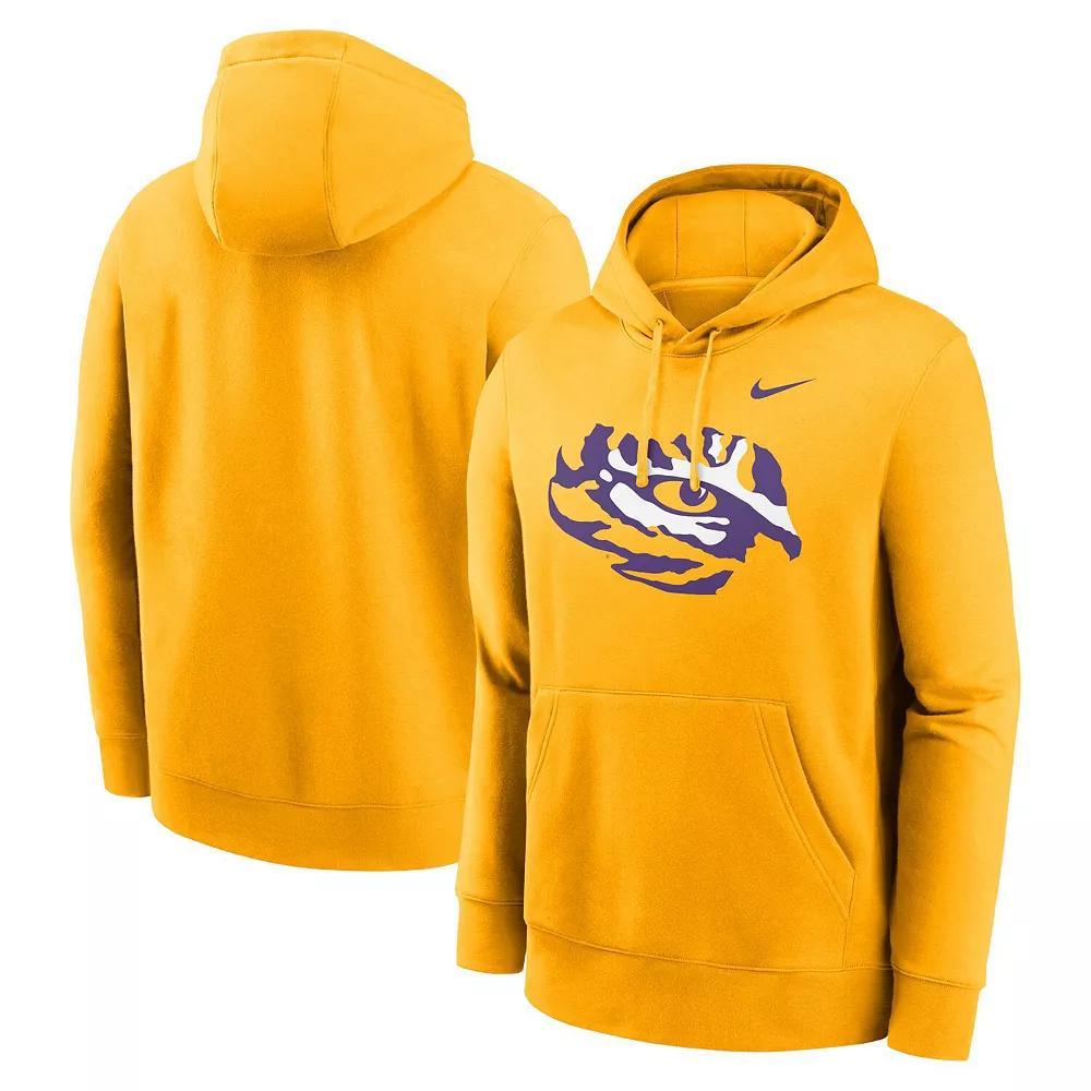 Men's Nike Gold LSU Tigers Primetime Alternate Logo Club Fleece Pullover Hoodie, Size: Large Product Image