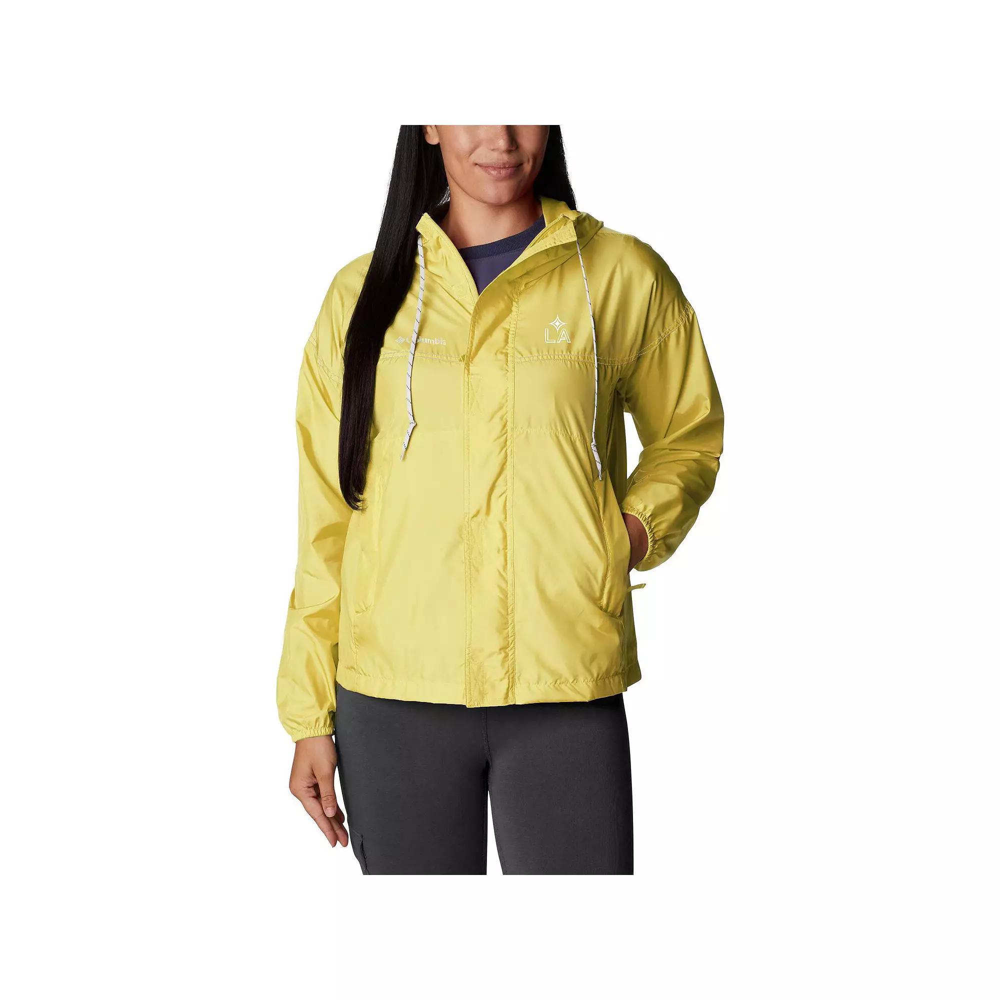 Women's Columbia Yellow Nashville SC Flash Challenger Omni-Shade Full-Zip Windbreaker, Size: XS, Mls Yellow Product Image