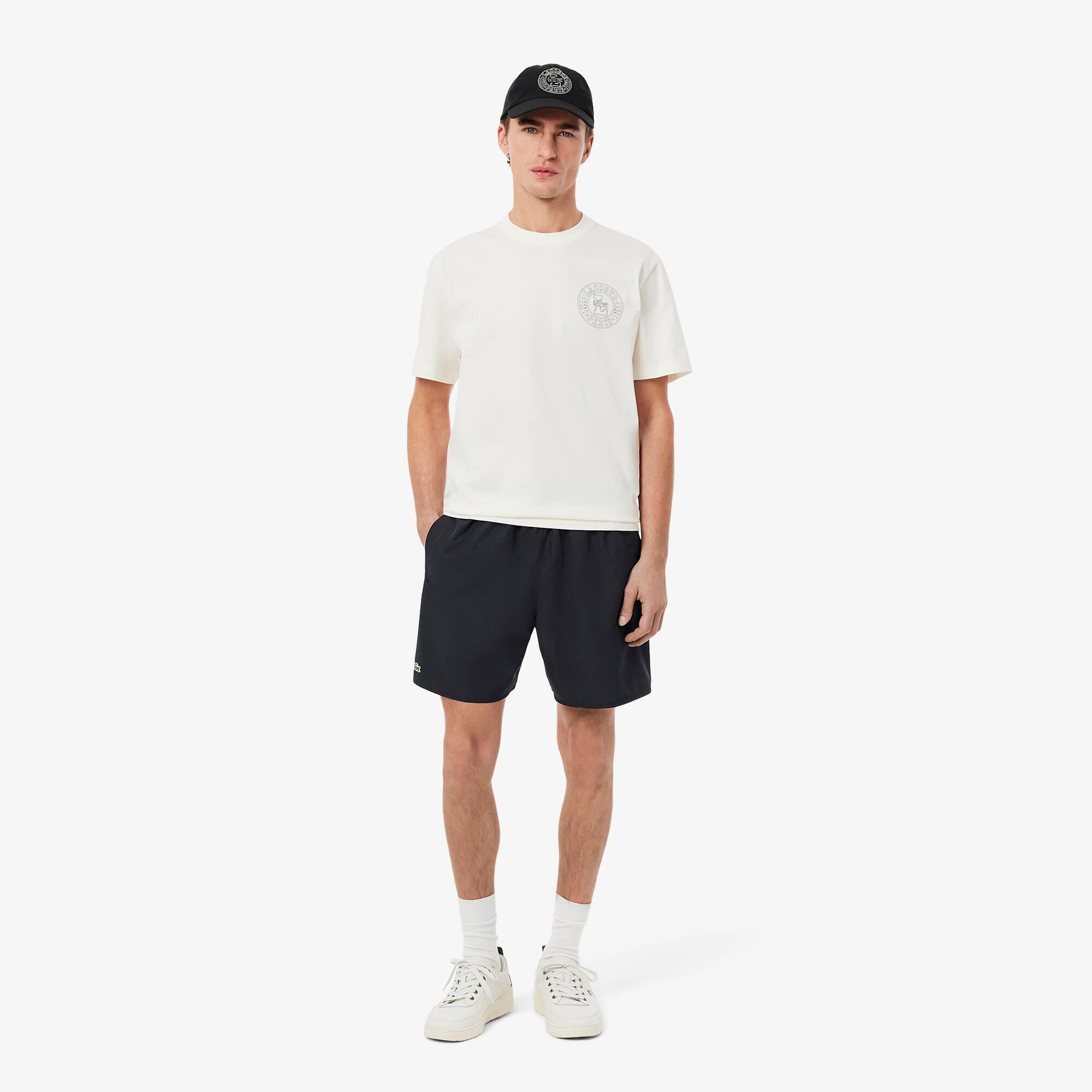 Mid Length Monochrome Swim Trunks Product Image