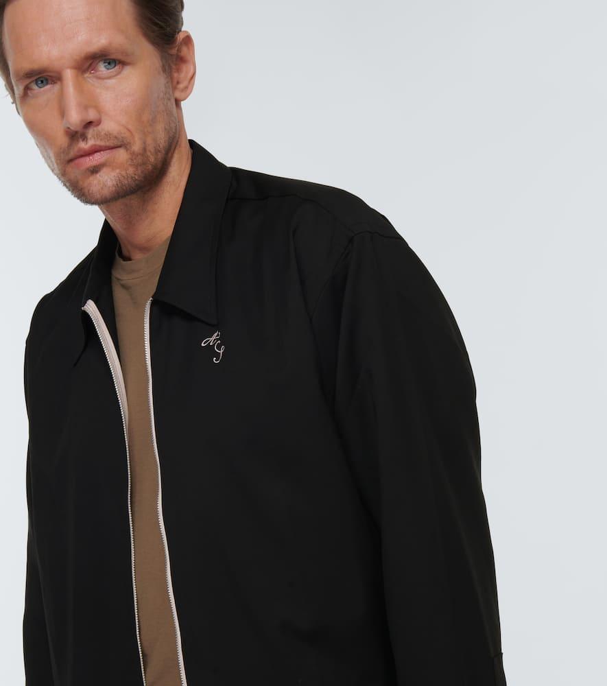 ACNE STUDIOS Blouson Aus Wolle In Black Product Image