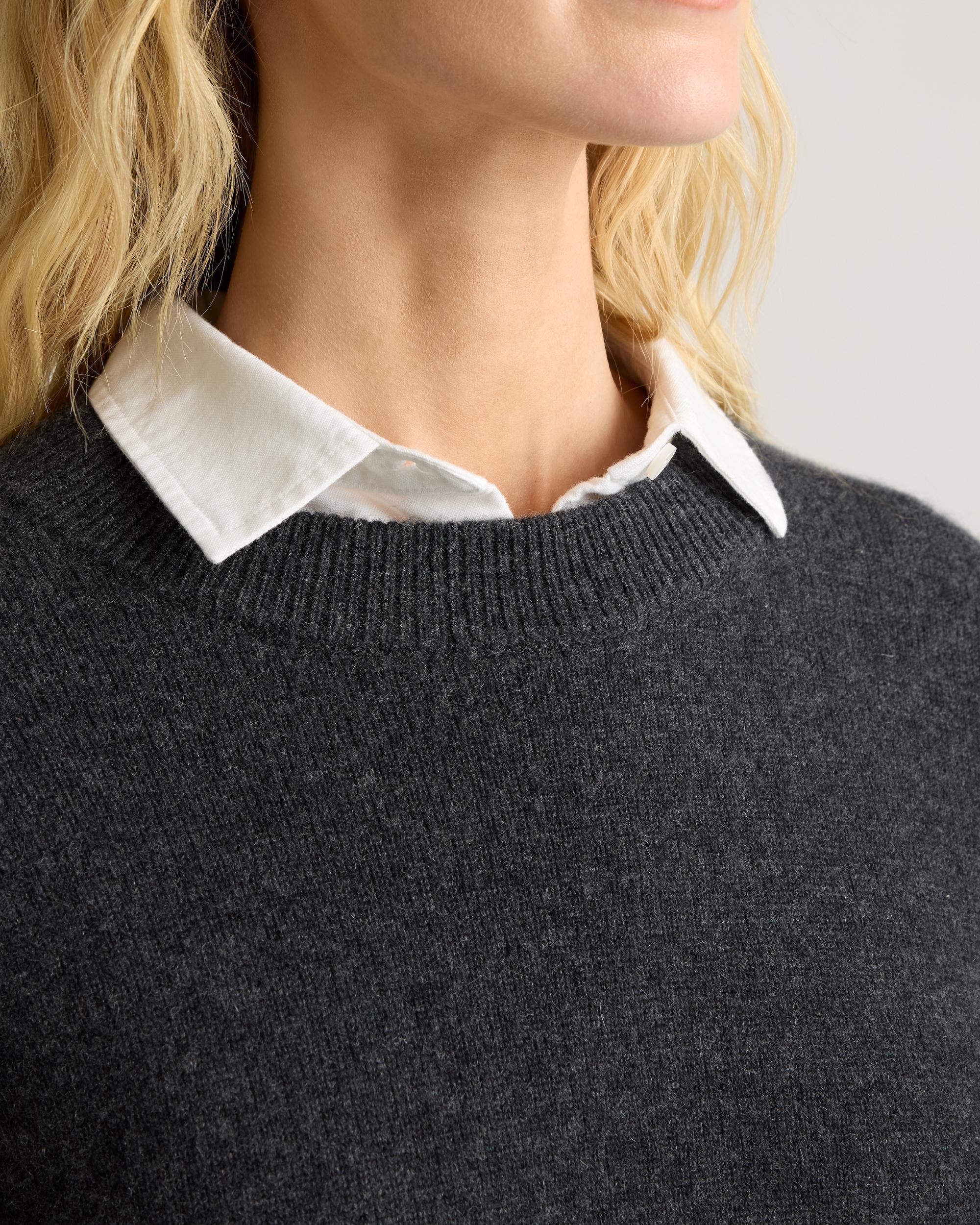 Quince | Women's Mongolian Cashmere OverSized Crewneck Sweater Product Image