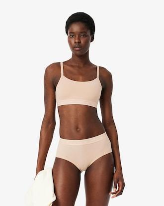 Stretch Cotton Logo Band Bralette Product Image
