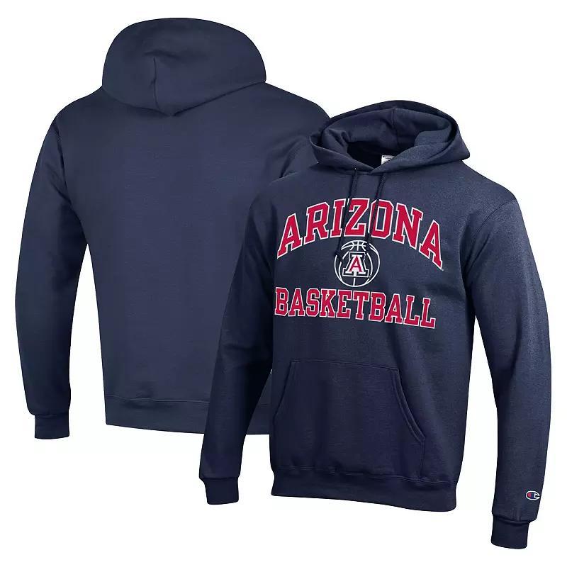 Men's Champion Navy Arizona Wildcats Basketball Icon Powerblend Pullover Hoodie, Size: XL, Blue Product Image