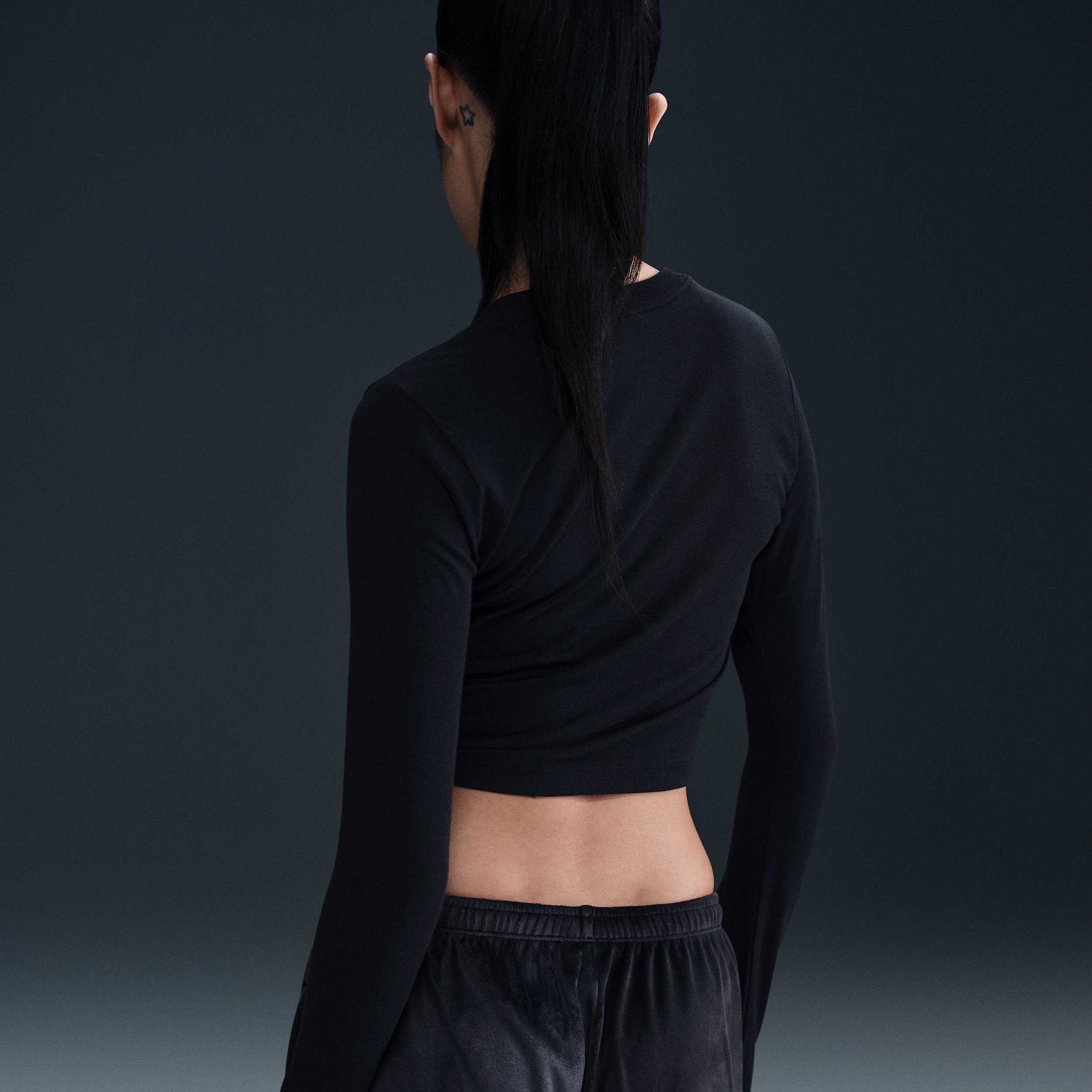 Womens Nike Sportswear Chill Knit Slim Cropped T-Shirt Product Image