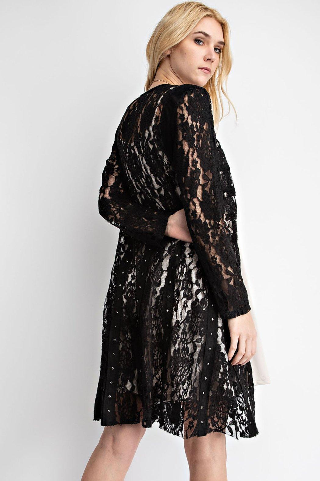 Lace With Suede Mix Jacket Product Image