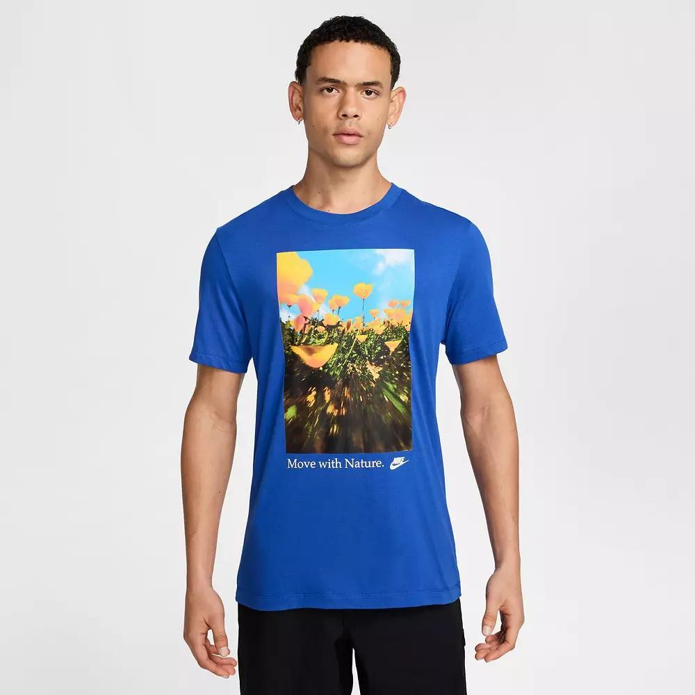 Big & Tall Nike Sportswear Move with Nature Tee, Men's, Size: XL Tall, Game Royal Product Image