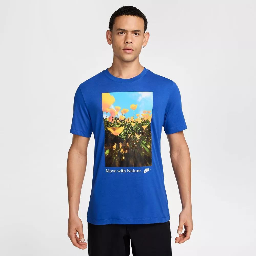 Big & Tall Nike Sportswear Move with Nature Tee, Men's, Size: XL Tall, Game Royal Product Image