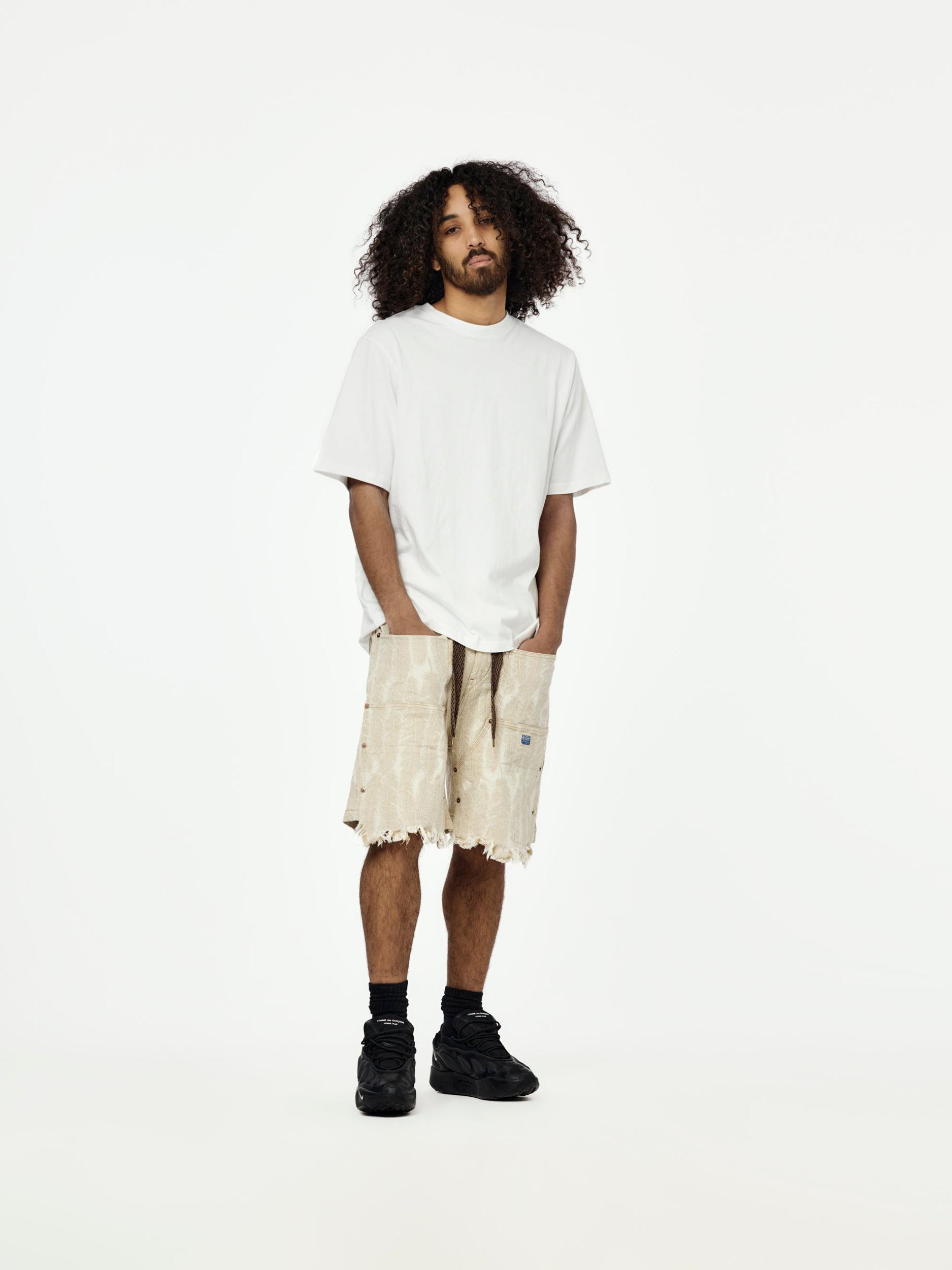 12oz MAGPIE Denim W-Knee EASY Shorts Product Image
