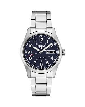 Seiko Mens Seiko 5 Sports Automatic Black Silicone Strap Watch Product Image