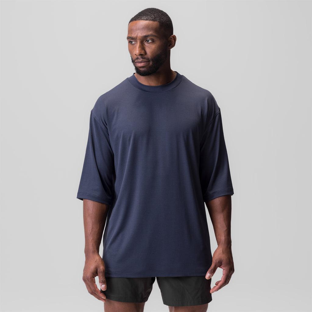 0822. AeroSilver® Oversized Tee - Brick "Box Logo" Product Image