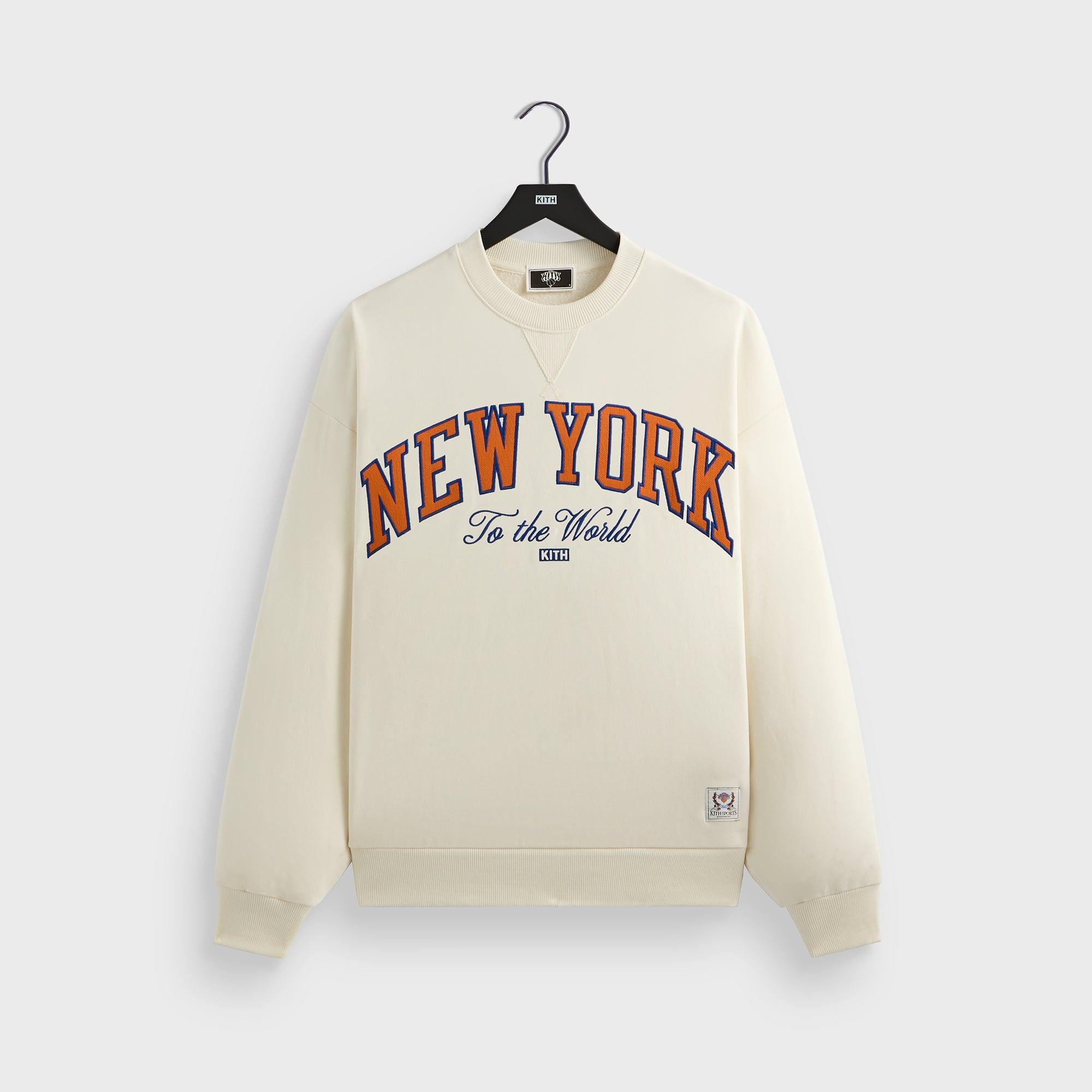 Kith for the New York Knicks Vintage Nelson Crewneck - Sandrift Male Product Image