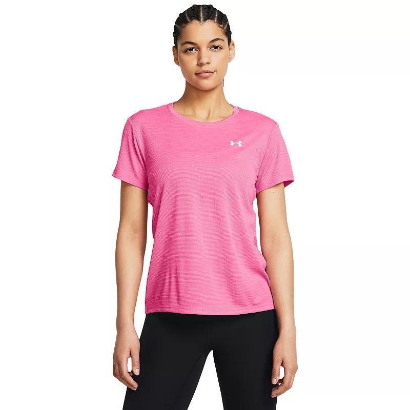 Women's Under Armour Tech™ Short Sleeve Tee, Size: XS, Super Pink Product Image