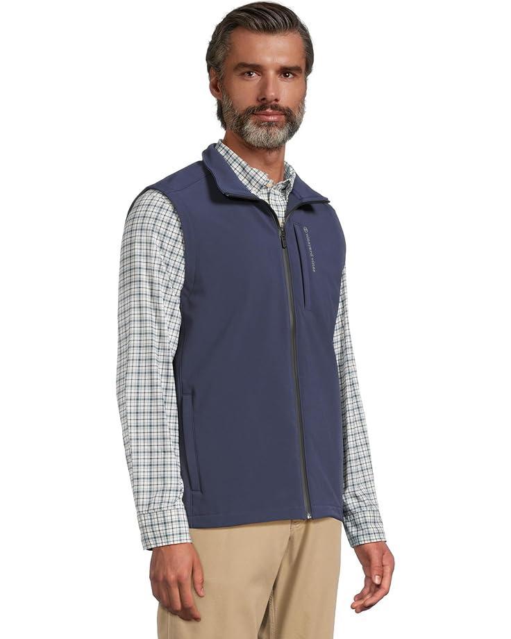 Mesh-Knit Cotton Full-Zip Sweater Vest Product Image