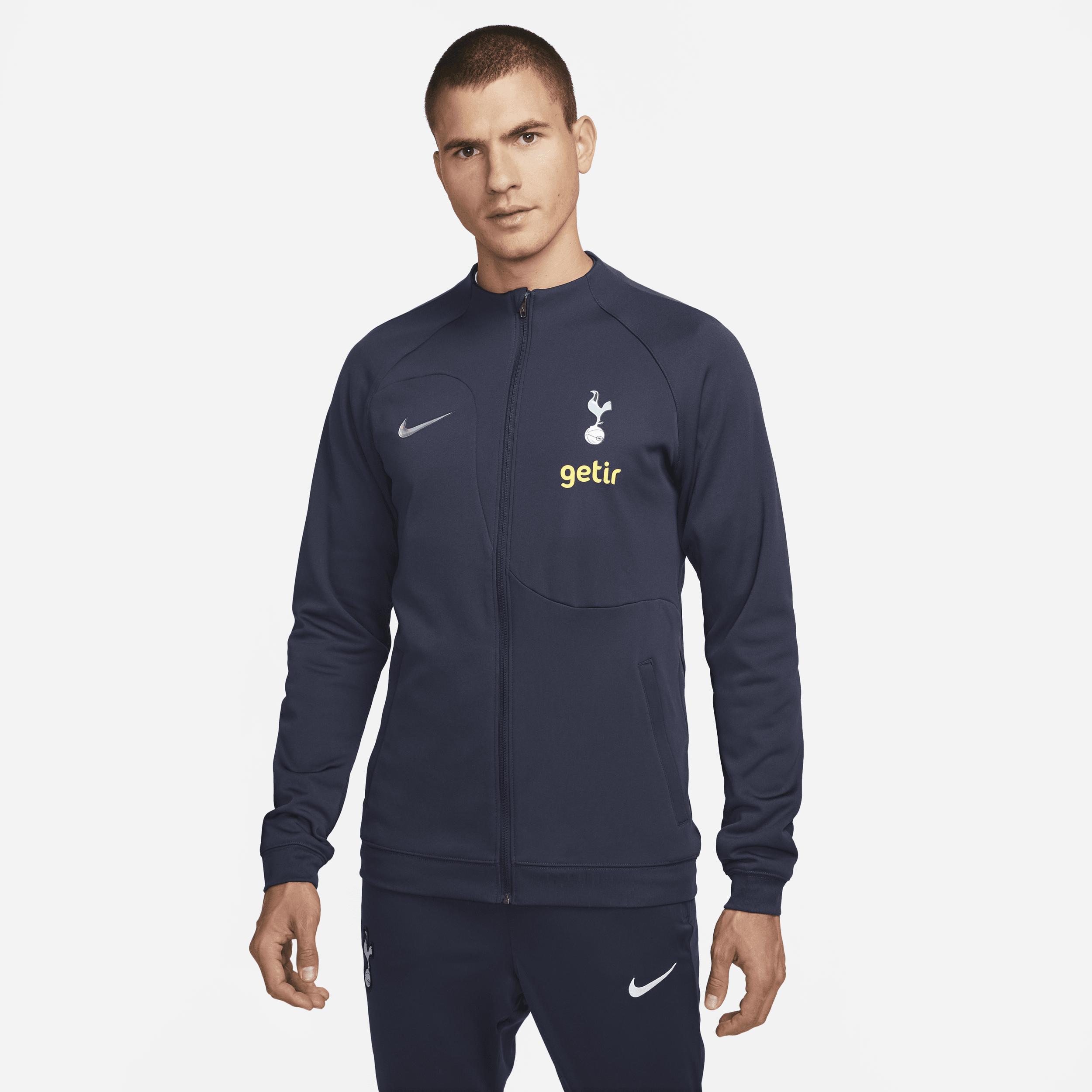 Men's Nike  Navy Tottenham Hotspur Academy Pro Anthem Raglan Performance Full-Zip Jacket, Size: Medium, Tot Blue Product Image