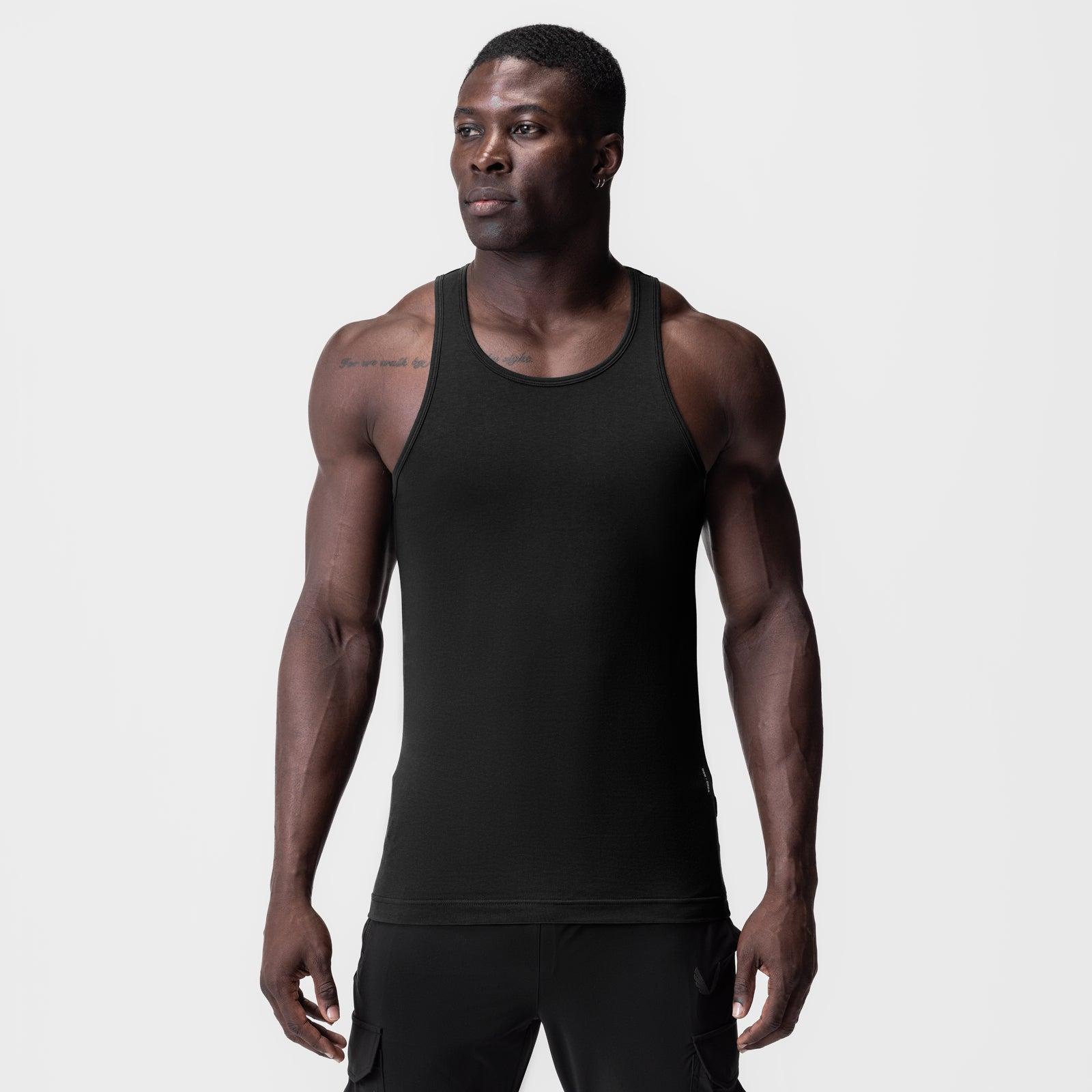 0924. Supima® Essential Slim Tank - Navy Product Image