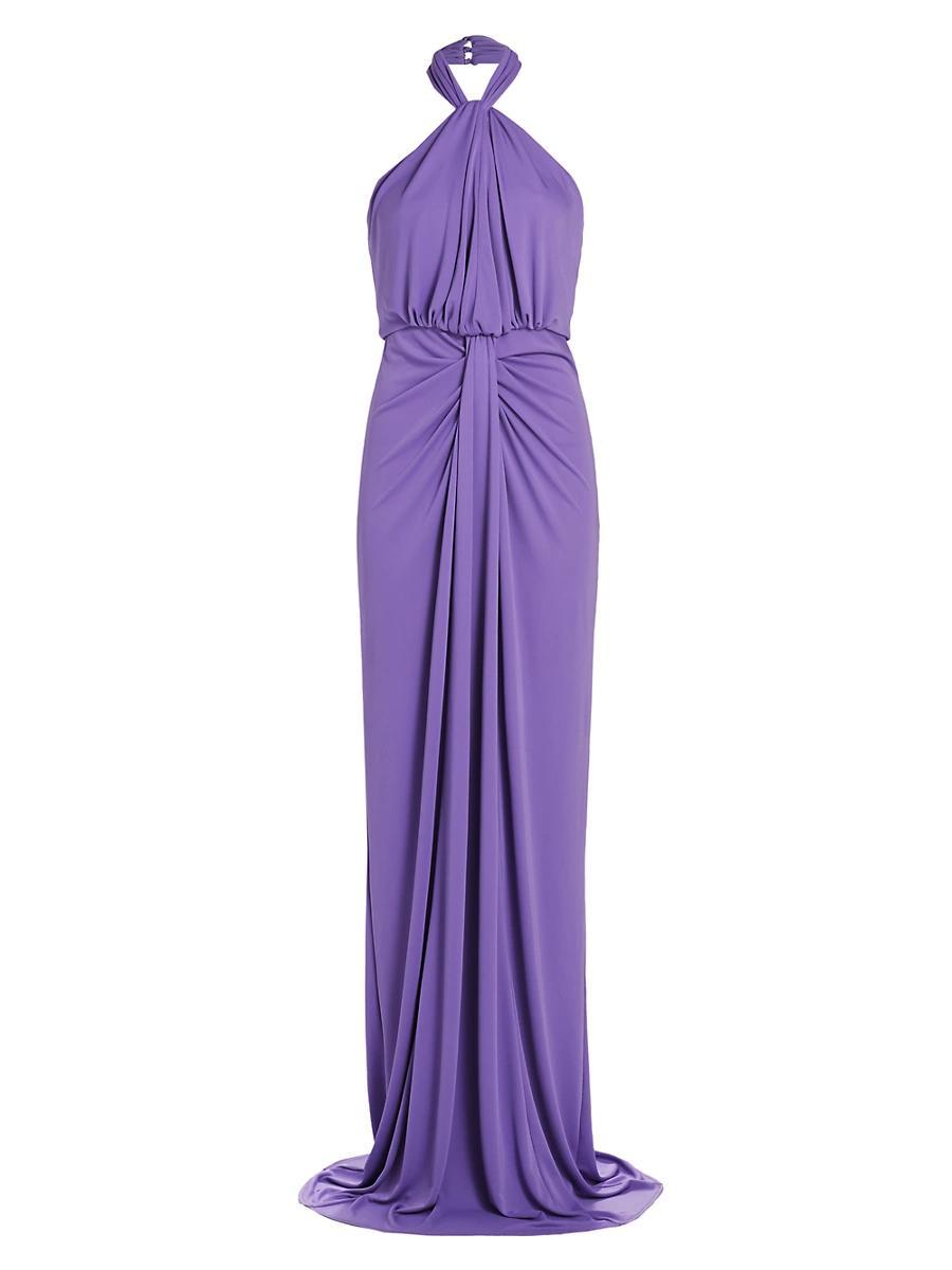 Womens Kaily Jersey Halter Gown Product Image
