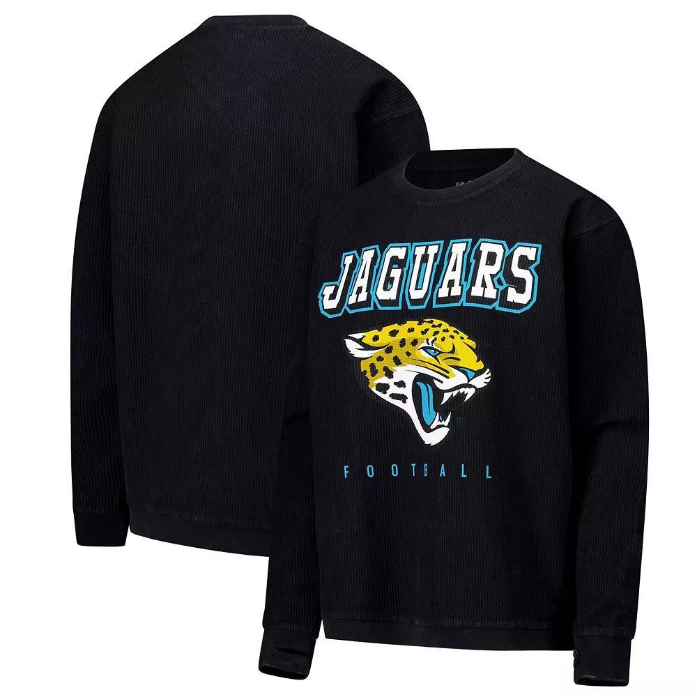 Women's G-III 4Her by Carl Banks Black Jacksonville Jaguars Comfy Cord Pullover Sweatshirt, Size: Medium Product Image