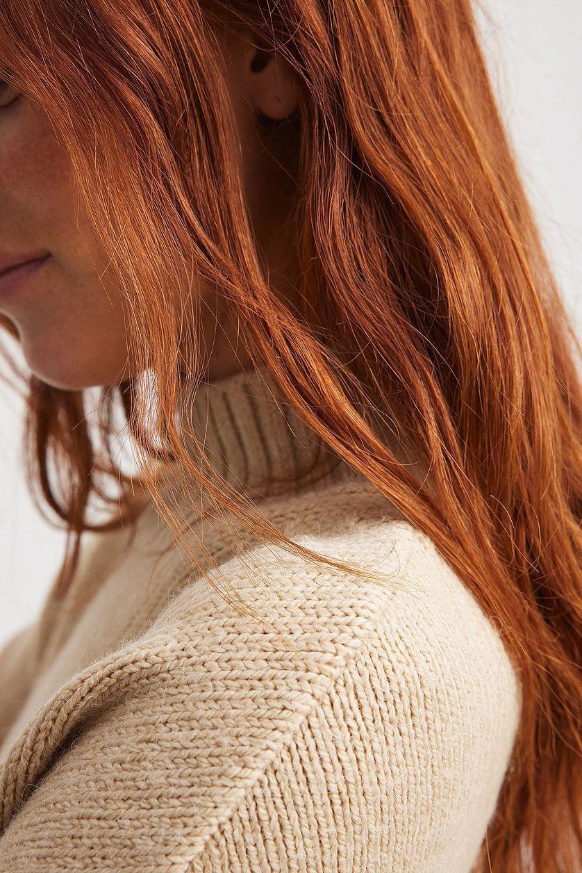 Turtle Neck Knitted Sweater Product Image