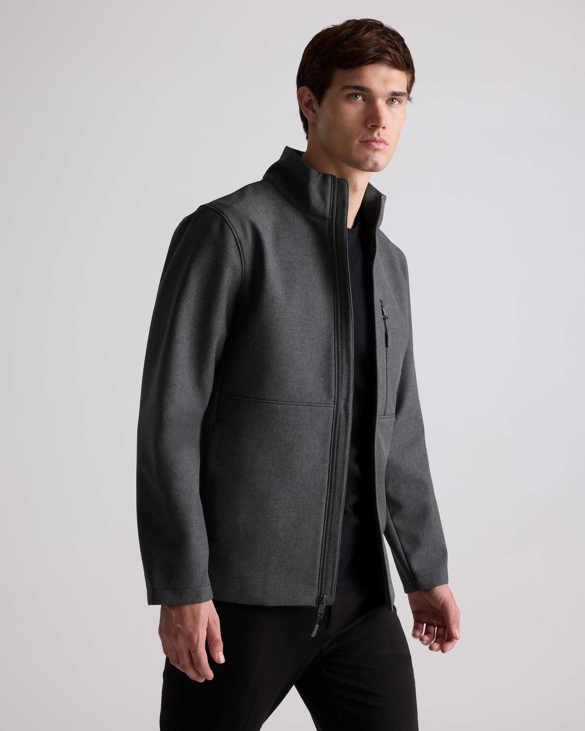 Quince | Men's Softshell Fleece-Lined Full-Zip Jacket Size XL, Recycled Polyester Product Image