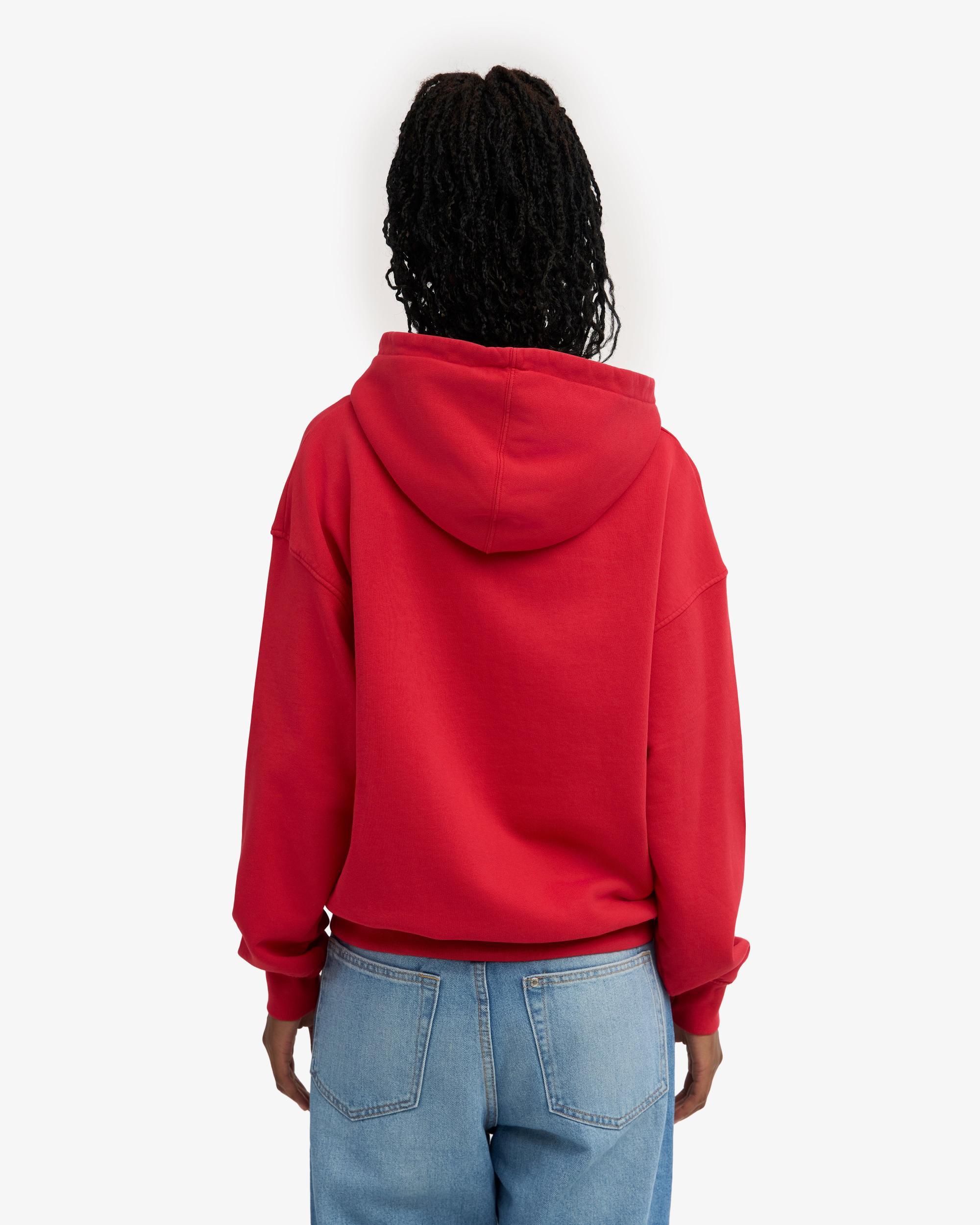 Organic Oversized Zip Hood - Ivory White Product Image