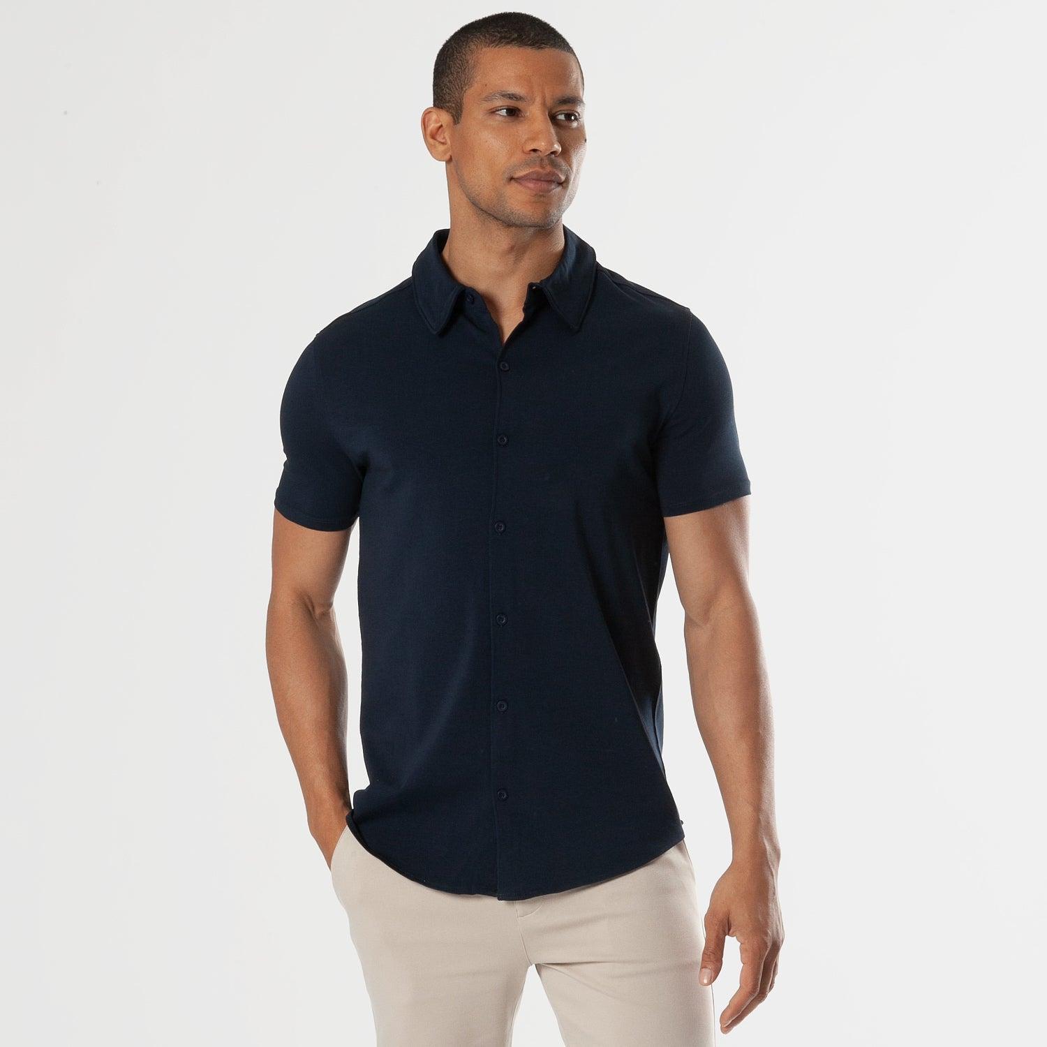 Core Color Short Sleeve Knit Shirt 3-Pack Product Image