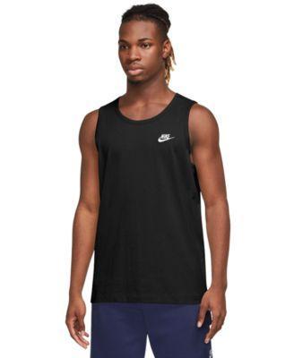 Men's Nike Club Tank Top, Size: XL, White Product Image