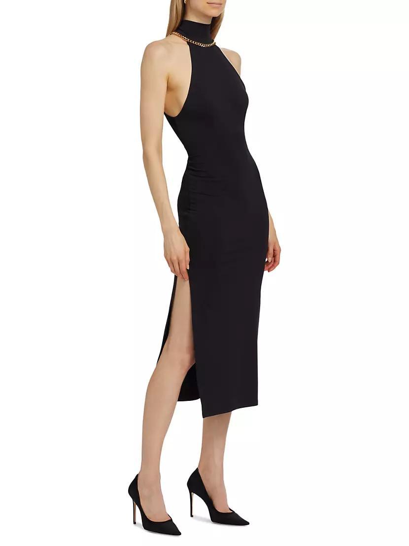 Finelli Jersey Chainlink Halter Midi-Dress Product Image