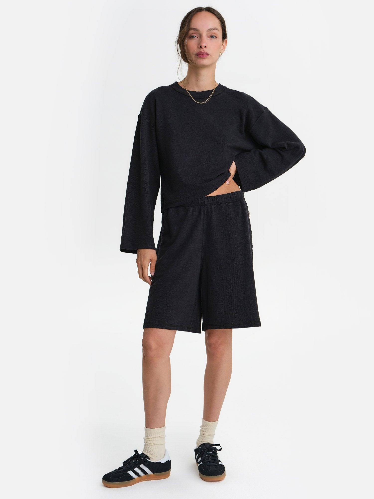 Textured Knit Boxy Short Female Product Image