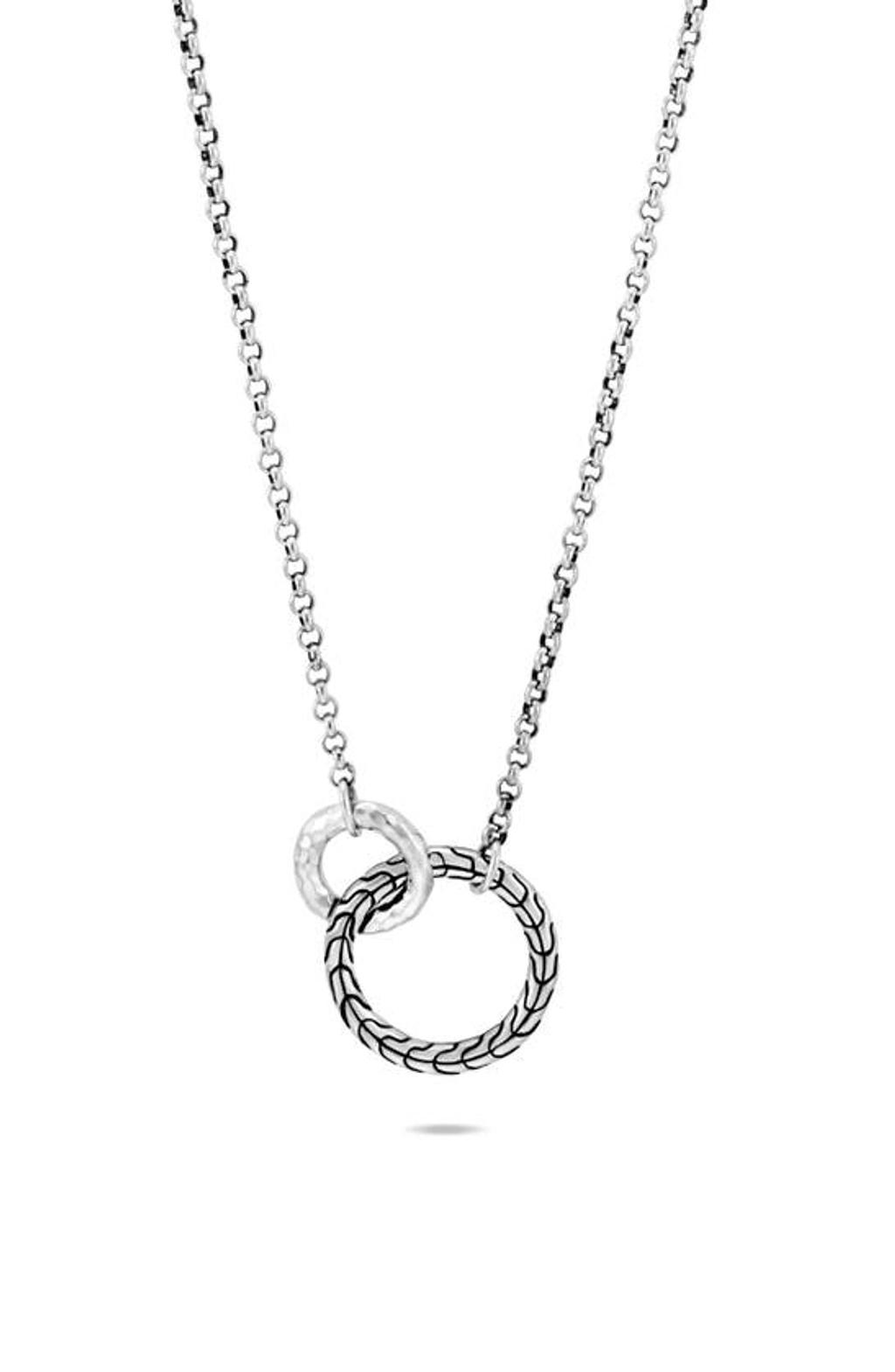 John Hardy Sterling Silver Classic Chain Interlocking Circle Station Necklace, 18 Product Image
