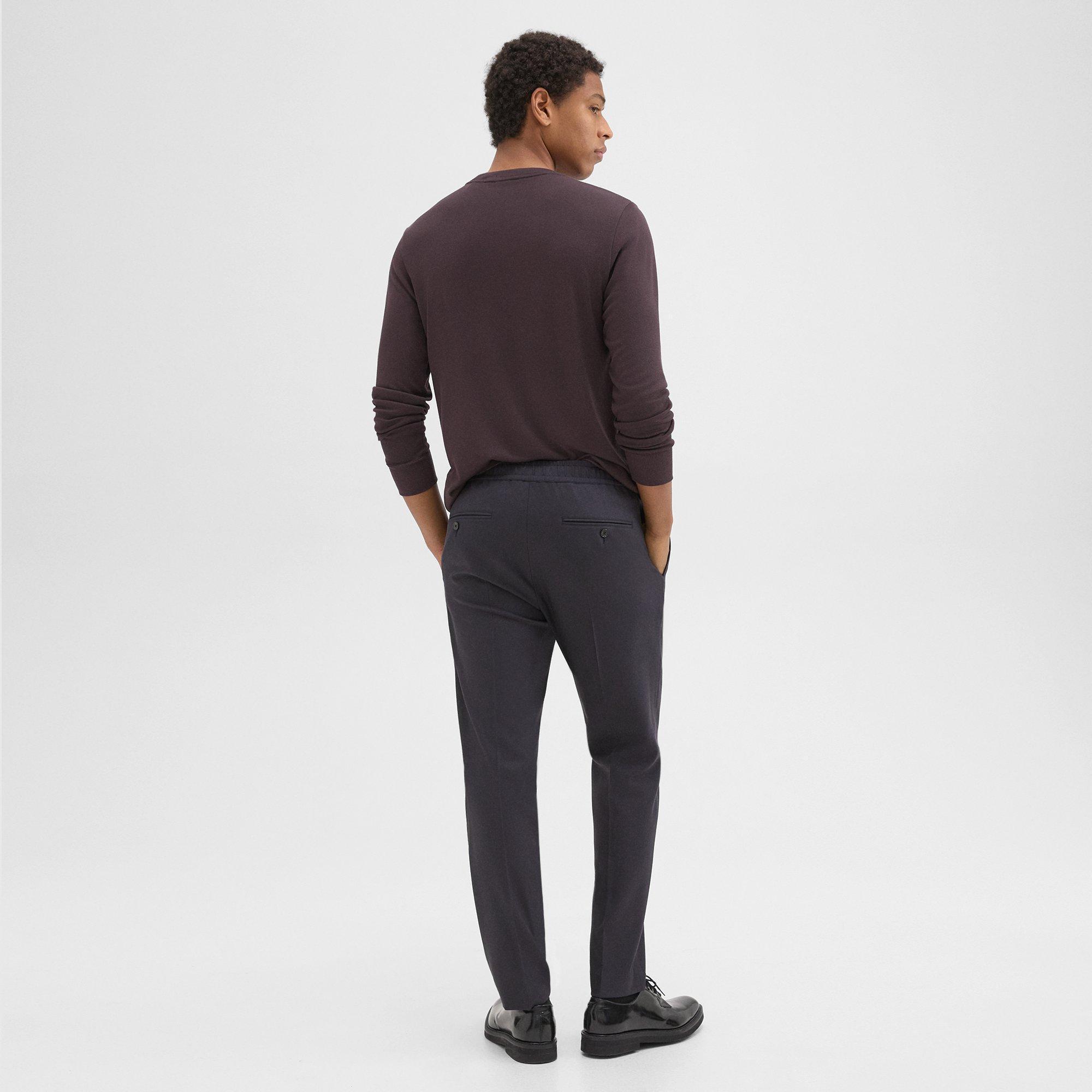 Stretch Flannel Larin Drawstring Pant | Theory Product Image