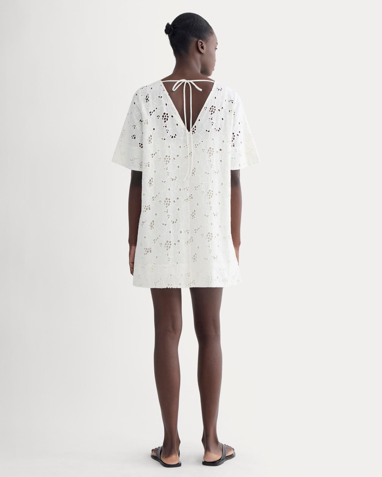 Womens Eyelet Mini Shift Dress by Everlane Product Image