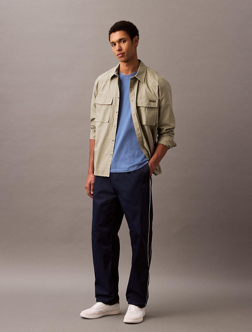 Calvin Klein Men's Liquid Touch Crewneck T-Shirt - Blue - L Product Image
