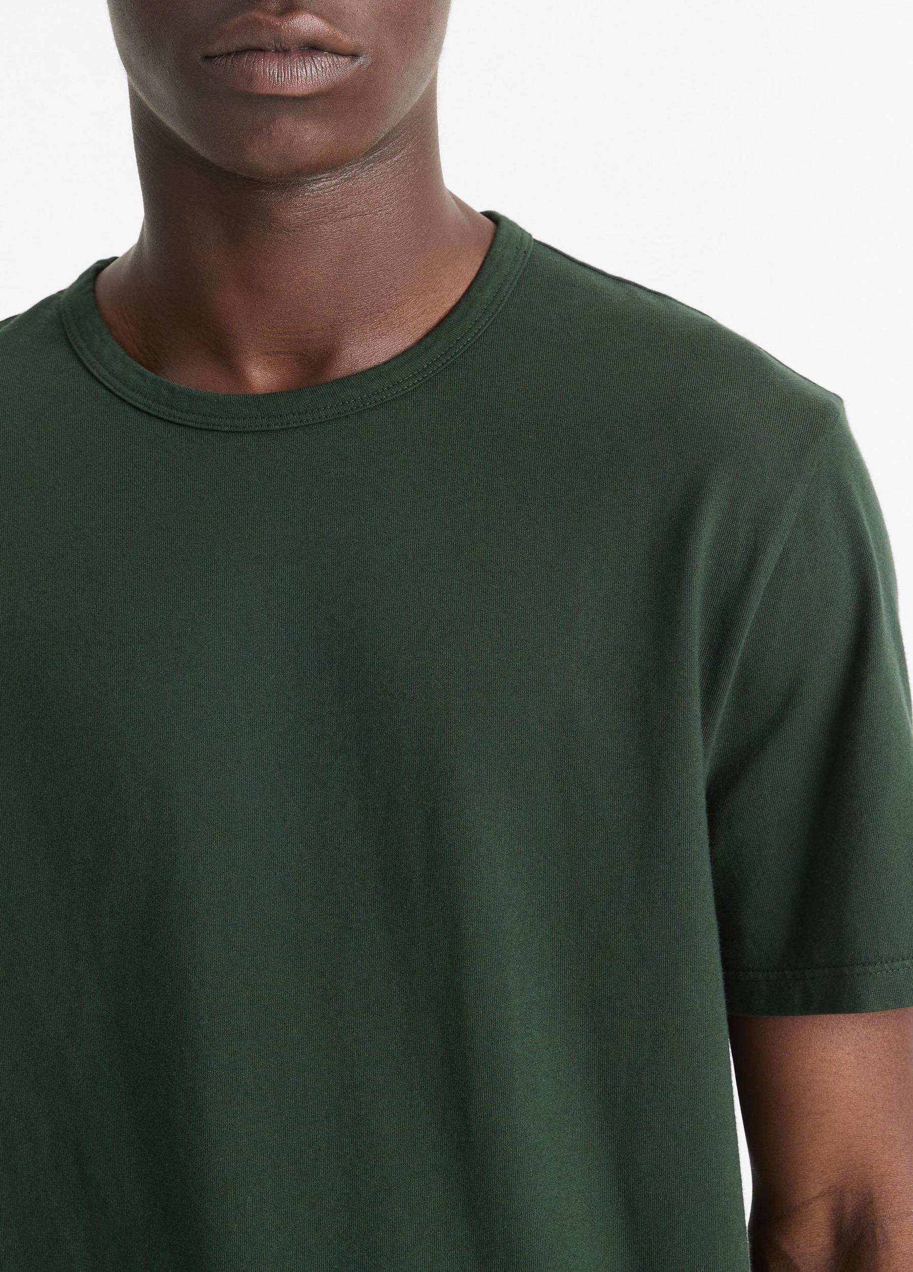 Mens Garment Dye Cotton T-Shirt, Washed Deep Jewel, Size XL Vince Product Image