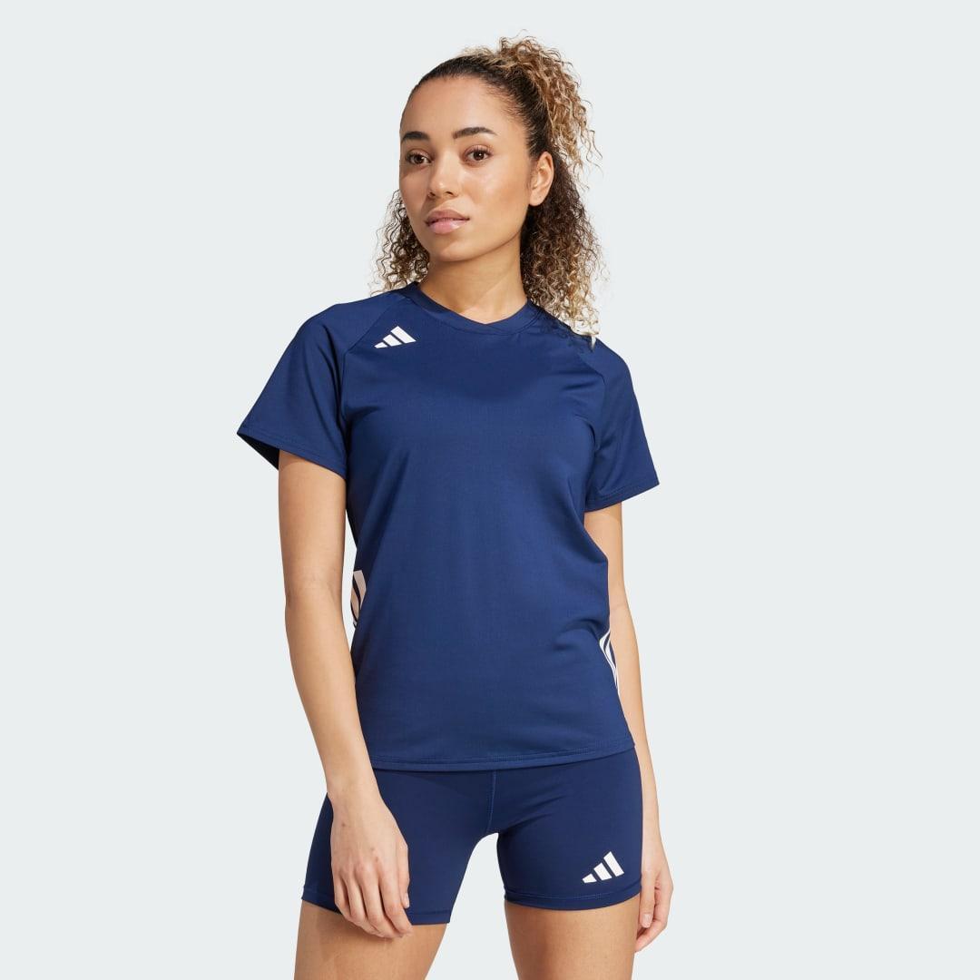 adidas HILO Short Sleeve Volleyball Jersey Team Shock Pink 2 L Womens Product Image