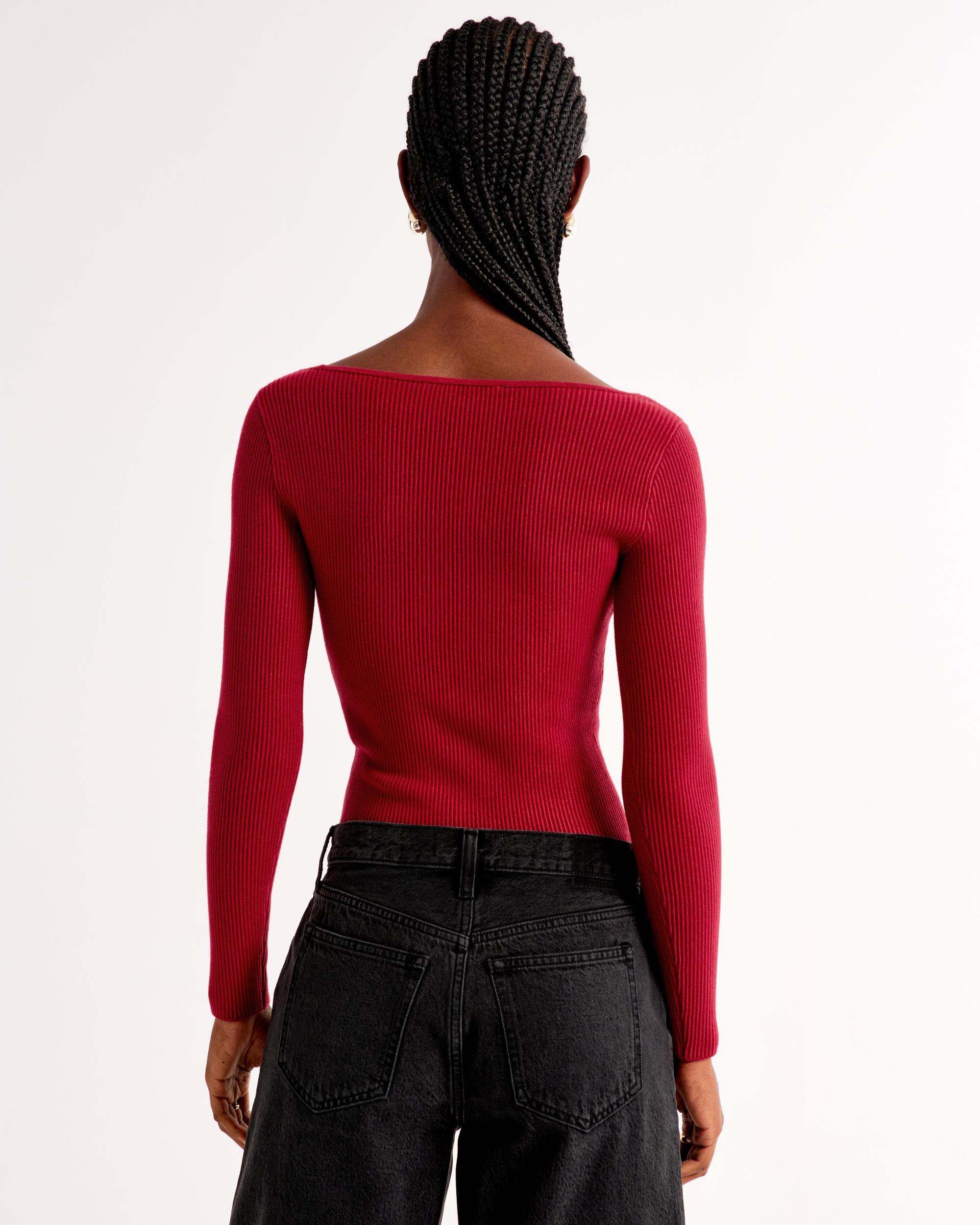 Long-Sleeve Ottoman Slash Top Product Image
