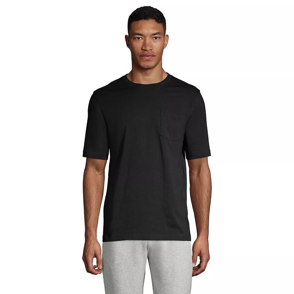 Big & Tall Lands' End Short Sleeve Super-T Pocket Tee, Men's, Size: 3XB, Radiant Blue Product Image