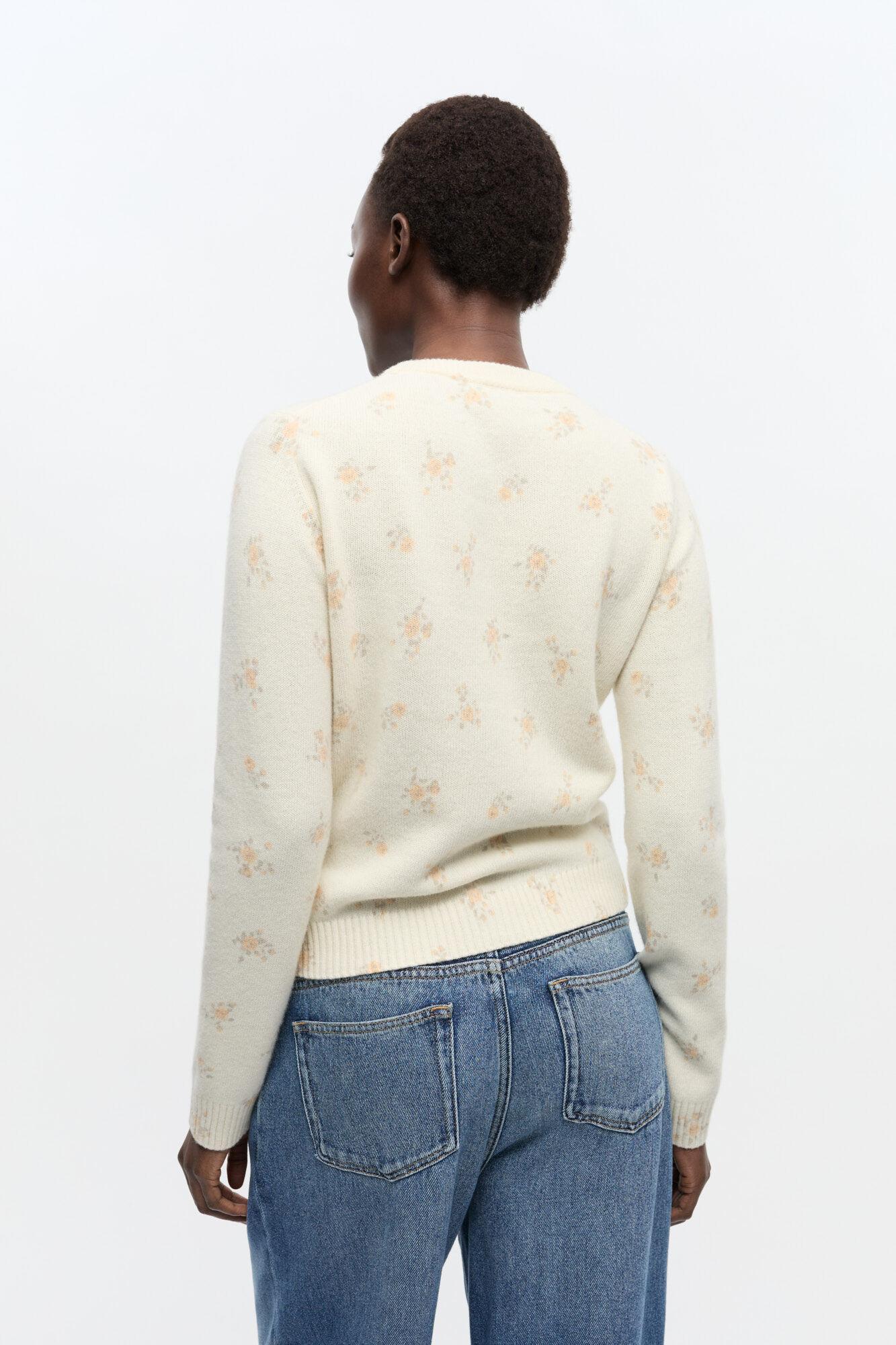 Off-White Printed Wool Mix Cardigan Product Image