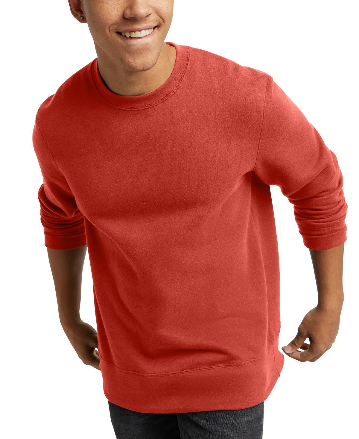 Hanes Originals Mens Fleece Sweatshirt Deep Forte Blue Heather M Product Image