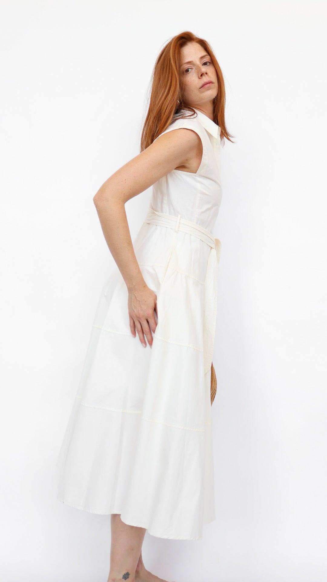 Rylin Button Down Midi Dress Product Image