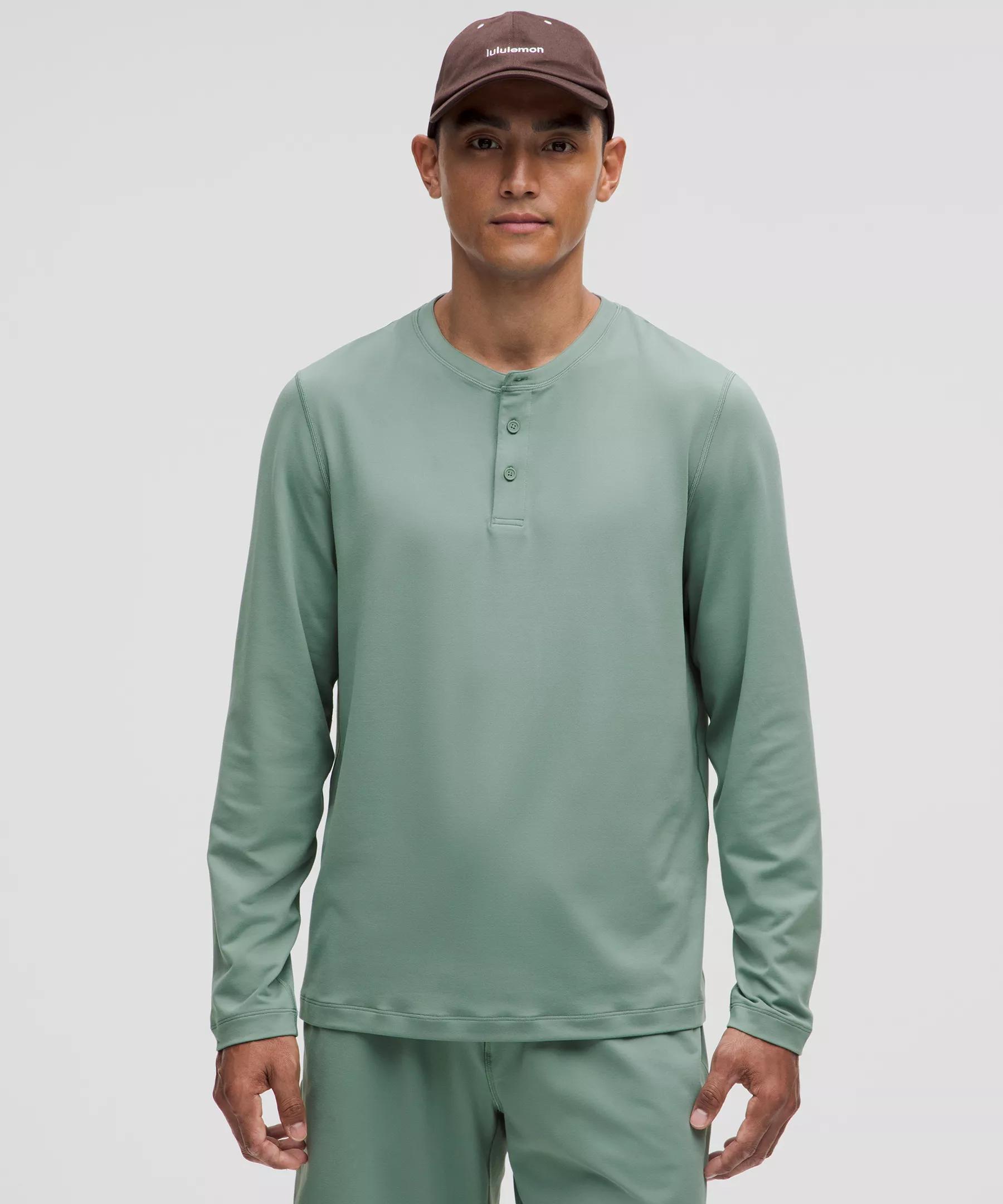 Soft Jersey Long-Sleeve Henley Product Image