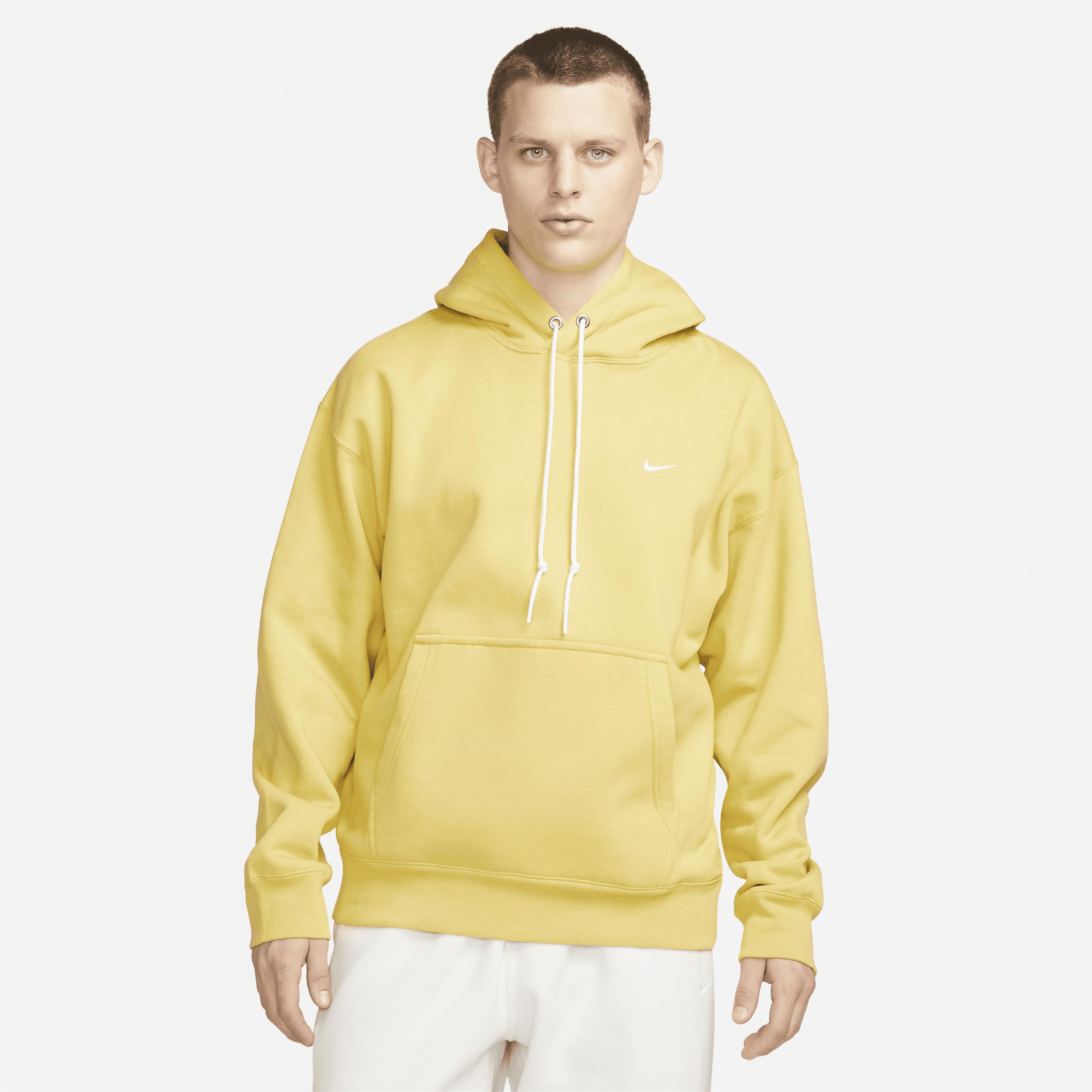 Nike Mens Solo Swoosh Fleece Pullover Hoodie | DX1355-700 Product Image