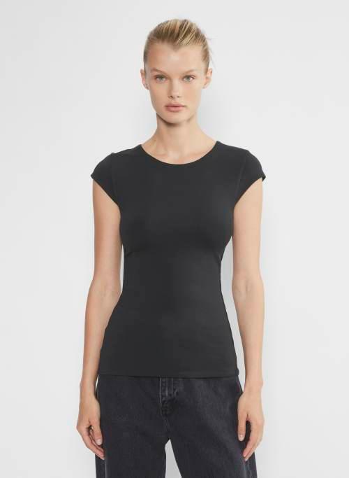 contour capsleeve crew t-shirt Product Image
