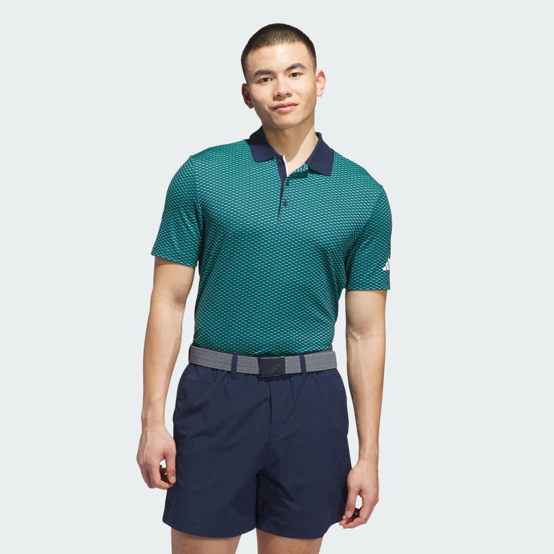 adidas Beyond Textured Polo Shirt Pure Teal S Mens Product Image