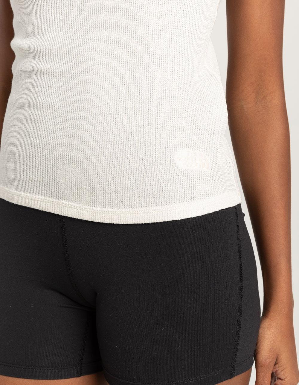 THE NORTH FACE Sunpeak Waffle Womens Tank Top - OFF WHITE Product Image