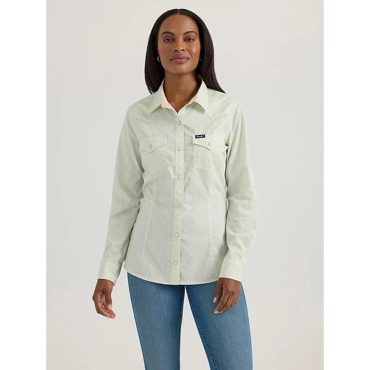 Women's Wrangler All Occasion Western Snap Shirt Stripe Product Image
