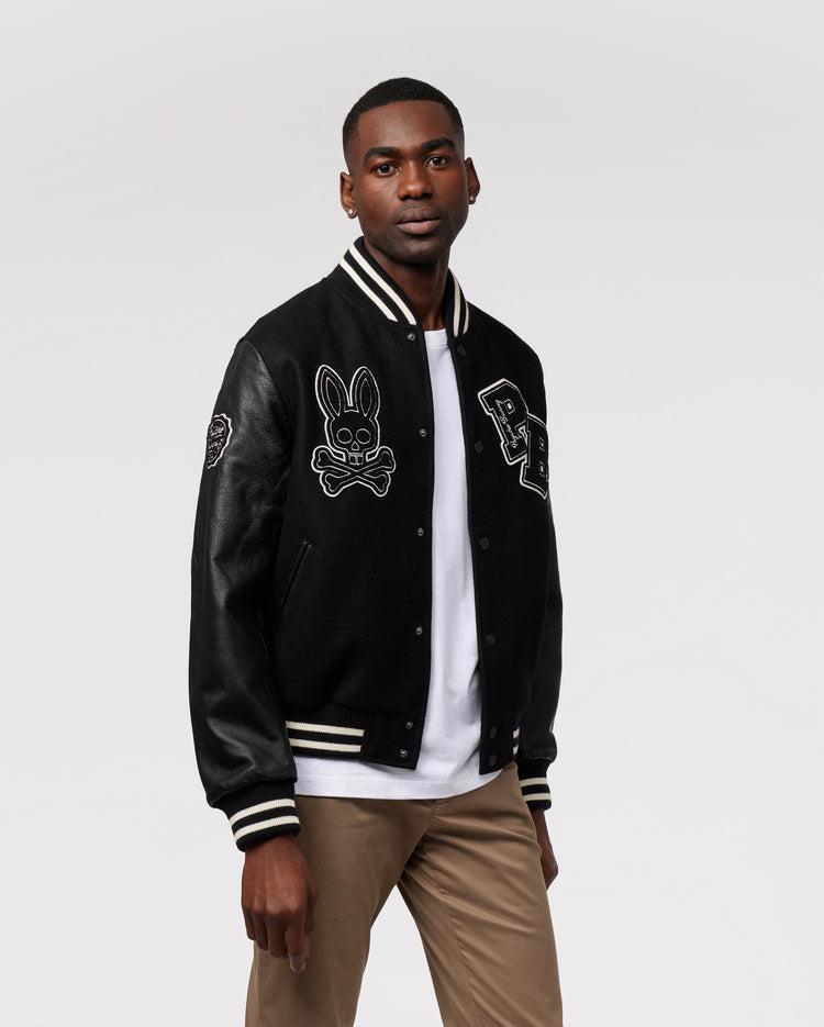 MENS ROBBINS VARSITY BOMBER JACKET - B6J524Z1OW Product Image