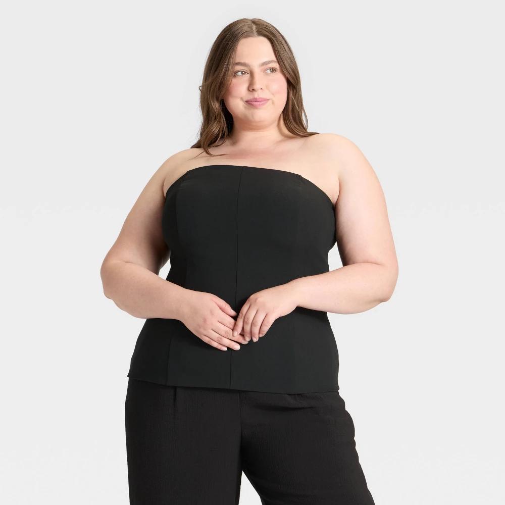 Women's Fitted Tube Top - A New Day™ Product Image