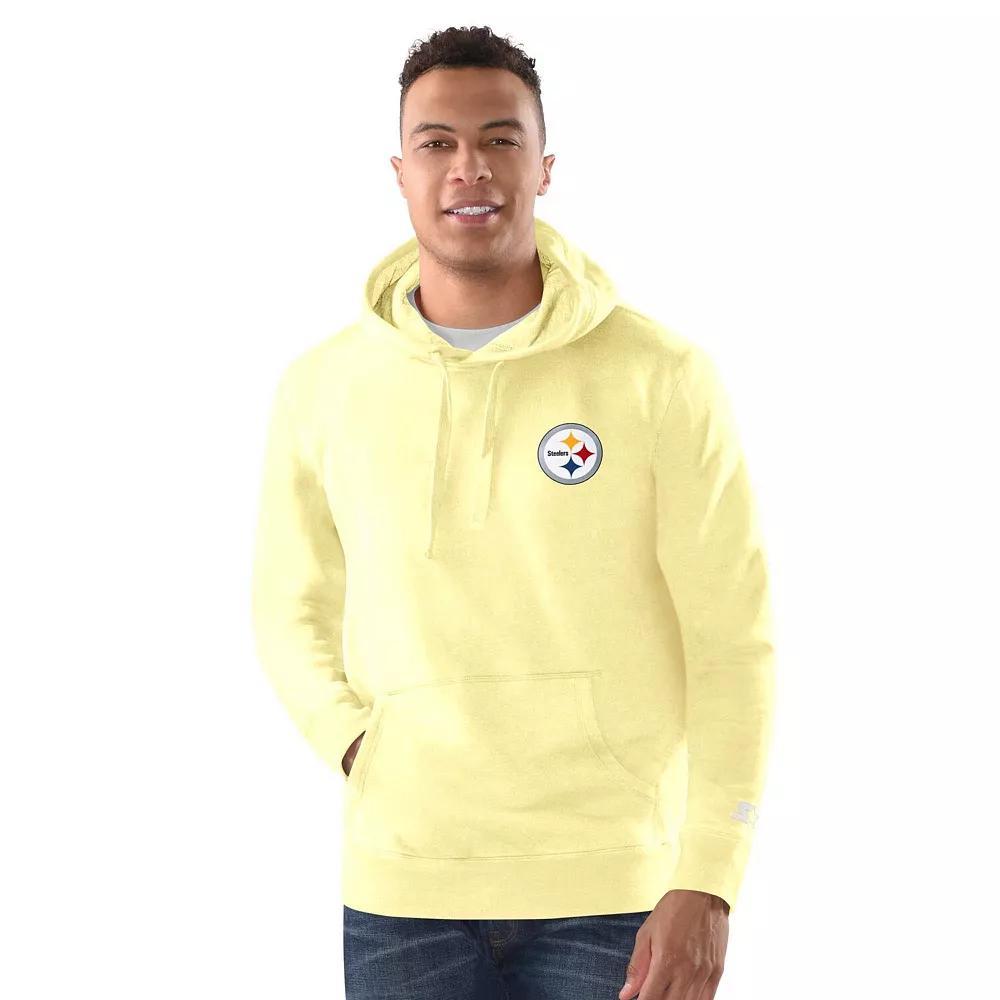 Men's Margaritaville  Gold Pittsburgh Steelers Time Flies Garment Dyed Pullover Hoodie, Size: 2XL Product Image