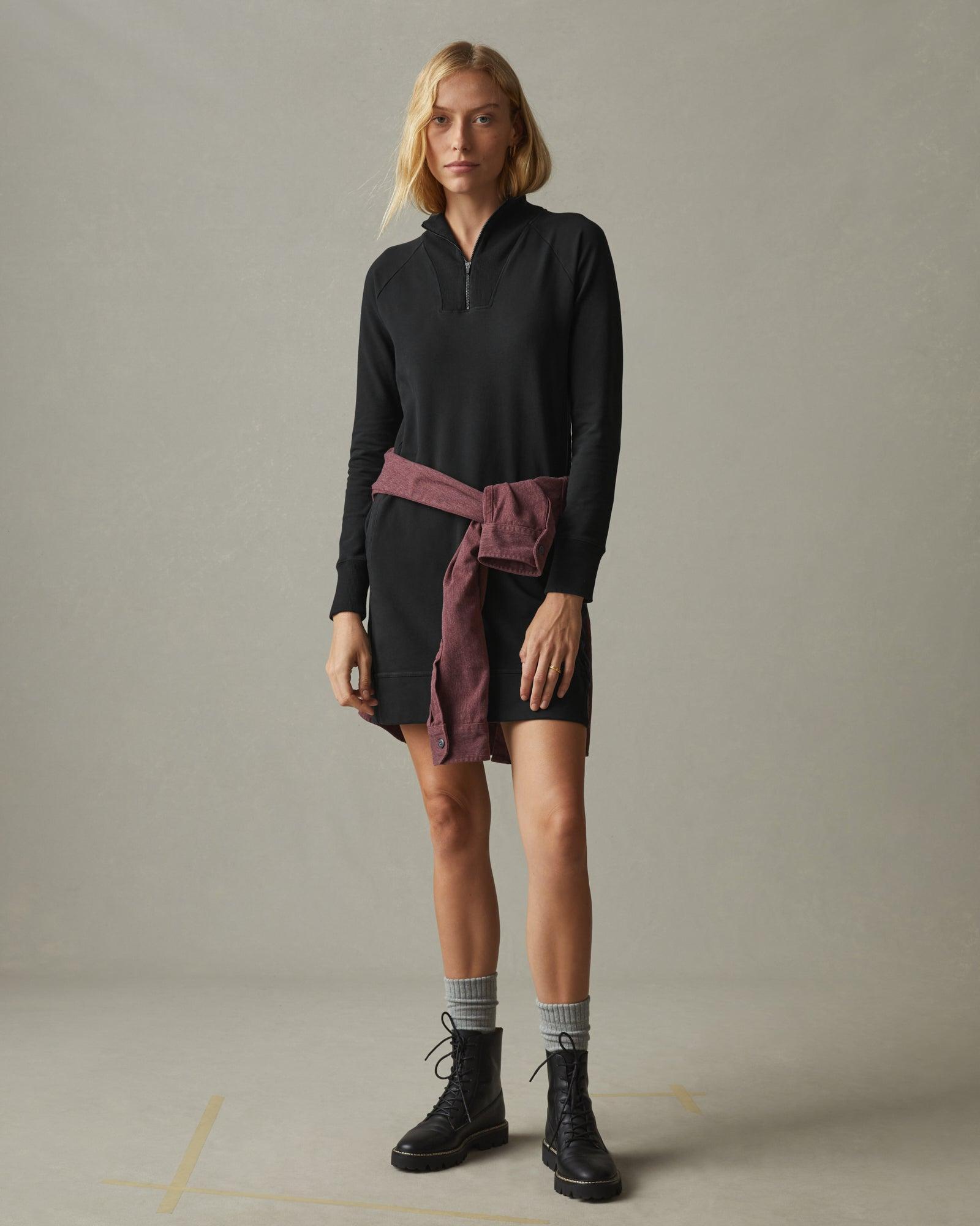 Women's Moto Dress - Black Female Product Image